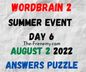 WordBrain 2 Summer Event Day 6 August 2 2022 Answers Puzzle