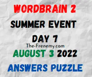 WordBrain 2 Summer Event Day 7 August 3 2022 Answers Puzzle