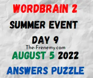 WordBrain 2 Summer Event Day 9 August 5 2022 Answers Puzzle
