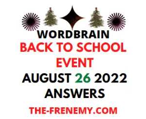 WordBrain Back To School Event August 26 2022 Answers