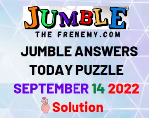 Jumble Answers September 14 2022 Solution