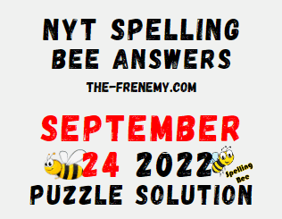 Nyt Spelling Bee Answers September 24 2022 Puzzle - Frenemy