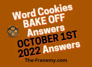 Word Cookies Bake Off October 1 2022 Answers and Solution