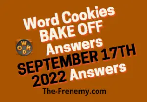 Word Cookies Bake off September 17 2022 Answers Puzzle