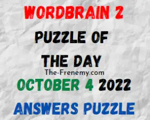 WordBrain 2 Puzzle of the Day October 4 2022 Answers
