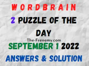 WordBrain 2 Puzzle of the Day September 1 2022 Answers