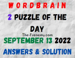 WordBrain 2 Puzzle of the Day September 13 2022 Answers