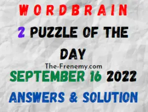 WordBrain 2 Puzzle of the Day September 16 2022 Answers