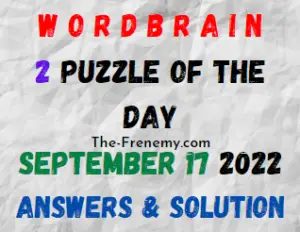 WordBrain 2 Puzzle of the Day September 17 2022 Answers