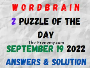 WordBrain 2 Puzzle of the Day September 19 2022 Answers