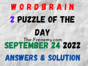WordBrain 2 Puzzle of the Day September 24 2022 Answers