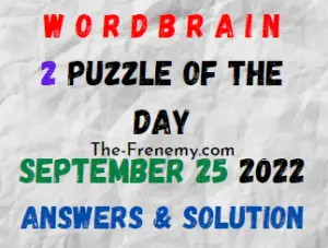 WordBrain 2 Puzzle of the Day September 25 2022 Answers