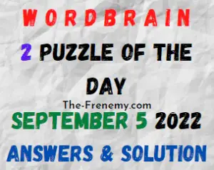 WordBrain 2 Puzzle of the Day September 5 2022 Answers
