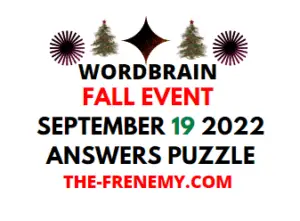 WordBrain Fall Event September 19 2022 Answes and Solution