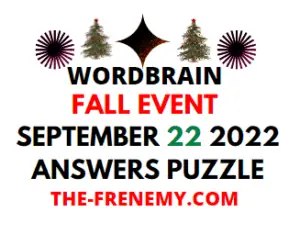 WordBrain Fall Event September 22 2022 Answers and Solution