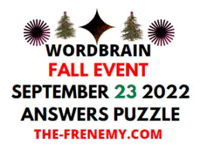 WordBrain Fall Event September 23 2022 Answers and Solution