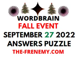 WordBrain Fall Event September 27 2022 Answers and Solution