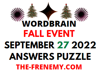 WordBrain Fall Event September 27 2022 Answers Puzzle - Frenemy