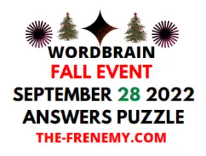 WordBrain Fall Event September 28 2022 Answers and Solution