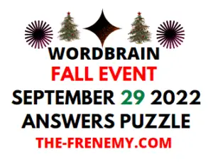 WordBrain Fall Event September 29 2022 Answers and Solution