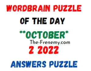 WordBrain Puzzle of the Day October 2 2022 Answers and Solution
