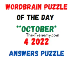 WordBrain Puzzle of the Day October 4 2022 Answers and Solution