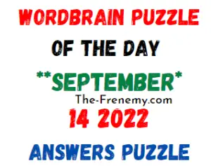 WordBrain Puzzle of the Day September 14 2022 Answers