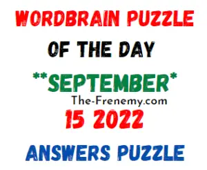 WordBrain Puzzle of the Day September 15 2022 Answers
