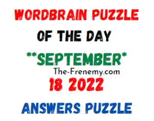 WordBrain Puzzle of the Day September 18 2022 Answers