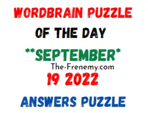 WordBrain Puzzle of the Day September 19 2022 Answers