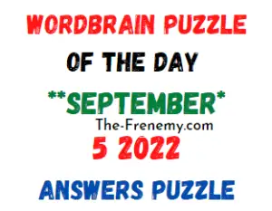 WordBrain Puzzle of the Day September 5 2022 Answers