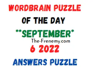WordBrain Puzzle of the Day September 6 2022 Answers