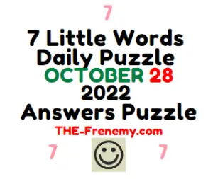 7 Little Words October 28 2022 Answers and Solution