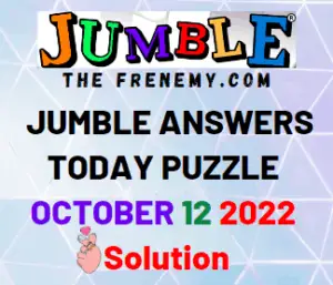 Daily Jumble October 12 2022 Answers and Solution