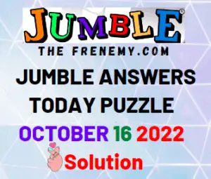 Daily Jumble October 16 2022 Answers for Today