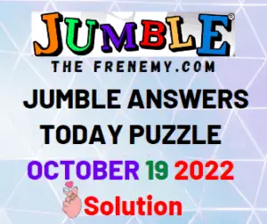 Daily Jumble October 19 2022 Answers for Today