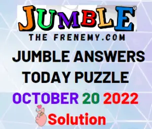 Daily Jumble October 20 2022 Answers for Today