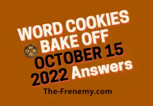 Word Cookies Bake off October 15 2022 Answers Puzzle and Solution