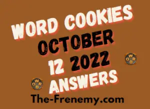 Word Cookies Daily Puzzle October 12 2022 Answers and Solution
