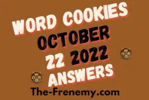 Word Cookies Daily Puzzle October 22 2022 Answers and Solution