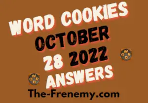 Word Cookies Daily Puzzle October 28 2022 Answers and Solution