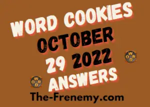 Word Cookies Daily Puzzle October 29 2022 Answers and Solution