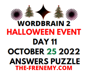 WordBrain 2 Halloween Event Day 11 October 25 2022 Answers