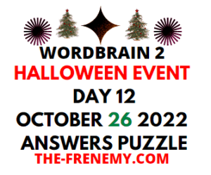 WordBrain 2 Halloween Event Day 12 October 26 2022 Answers
