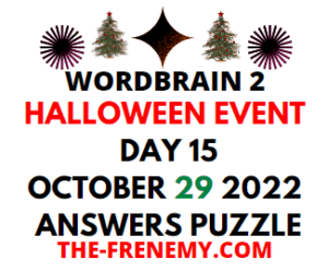 WordBrain 2 Halloween Event Day 15 October 29 2022 Answers