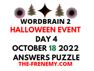 WordBrain 2 Halloween Event Day 4 October 18 2022 Answers