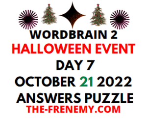 WordBrain 2 Halloween Event Day 7 October 21 2022 Answers