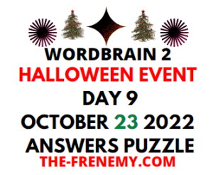 WordBrain 2 Halloween Event Day 9 October 23 2022 Answers