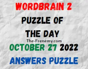 WordBrain 2 Puzzle of the Day October 27 2022 Answers
