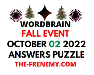 WordBrain Fall Event October 2 2022 Answers and Solution